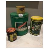TINS INCLUDING MINI CHARLIES CHIPS CAN, CREMATES
