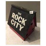 SEE ROCK CITY LARGE BIRD HOUSE WITH 3 HOLES,