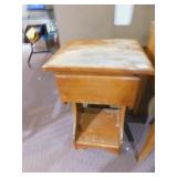28X16X14 SMALL SIDE TABLE WITH ONE DRAWER