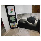 RAYMOND VOINQUEL POSTER ON BOARD AND 38" POSTER