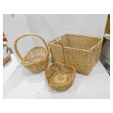 3 LARGE BASKETS