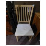 PINE TONE CHAIR WITH CREAM SEAT