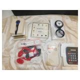 SAMSONITE CLOCK, CALCULATORS, MUFFY VANDERBEAR