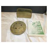 BRASS INCENSE AND BRASS DESK HOLDER