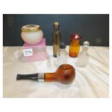 AVON PERFUME, SMALL GLASS BOTTLES WITH STOPPERS,