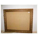 ORNATE FRAME WITH PIN TACK BOARD, 33"X27