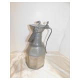 18" METAL PITCHER WITH DECORATIVE RAM HEAD AND
