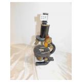 SPENCER BUFFALO, NY MICROSCOPE WITH GOLD DETAIL,