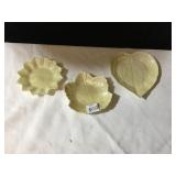 BELLEEK LEAF DISHES