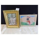 DUCK MADE OF FABRIC FRAMED, CREEKSIDE TREE