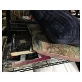 FULL SHELF CONTENTS, FULL BED SET, KNIVES, ETC.