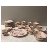 ROSE CHINTZ BY JOHNSON BROS. 11 DINNER PLATES 12
