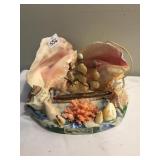 SHELL WITH SAILBOAT DECORATIVE LIGHT