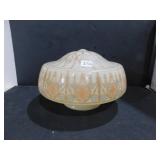 GLASS LAMP GLOBE 12", MINOR CHIPPING AT BASE