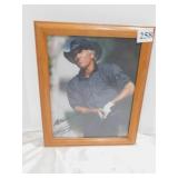 GREG NORMAL AUTOGRAPHED PHOTO, FRAMED UNDER