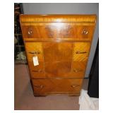 WATERFALL 4 DRAWER DRESSER W/ BAKELITE HARDWARE