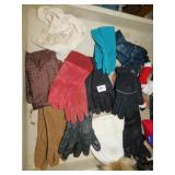 GLOVES, RED RAIN JACKET