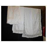 LUXURY FULL SZ. TOP SHEET AND PILLOW SHAMS, HAND