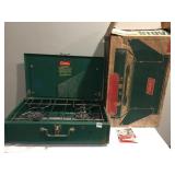 COLEMAN 2 BURNER CAMP STOVE MODEL 413G, ORIGINAL