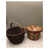 HAND WOVEN BASKET, CHIP BASKET