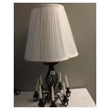WROUGHT IRON CANDELABRA LAMP 26" H X 13" WIDE