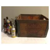 OTTO MILK CO WOOD CRATE WITH SOLID METAL CORNERS,