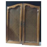 CANED CENTER DOORS 42" X 14.5