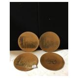 BRONZE WENDELL AUGUST 4 PLATES