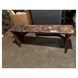 POTTERY BENCH.
