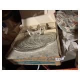 4 SNACK SET IN BOX, GLASSES, .