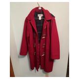 LL BEAN SZ. 12 RED WOOL LADIES