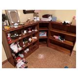 2 BOOKCASES AND CORNER SHELF (2) 35 X 36" X 9.5"