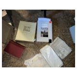 TW0 BIBLES ONE W/ OLD AND NEW TESTAMENT NEW