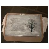 MEMORIAL PLAQUE NEW 10" X 16"