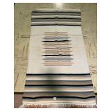 WOVEN AREA RUG WAS JUST DRY CLEANED 34" X 61"