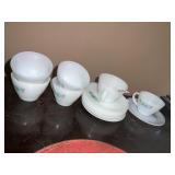 FIREKING 6 CUPS AND 8 SAUCERS