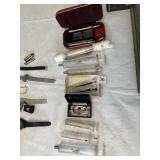 VINTAGE GLASS DR. IMPLEMENTS