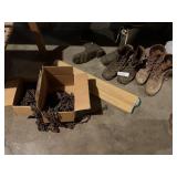 CHAIN AND WORN BOOTS 9.5.