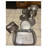 STAINLESS STEEL MIXING BOWLS, ROASTING PAN ETC.
