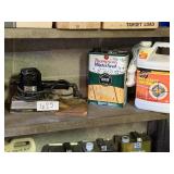 SANDER, THOPSON WATER SEALER, ETC.