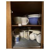 MUGS, PLASTIC BOWLS, ETC.