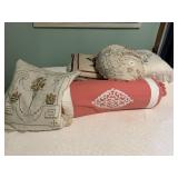 PILLOWS HAND STITCHED, BOLSTER