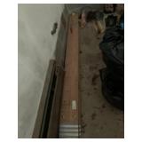 WOOD LOADING RAMP WITH METAL ENDS .