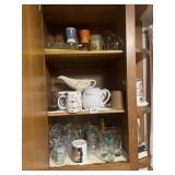 GLASSWARE, MUGS, GLASS GRINDERS, GLASS JUICER