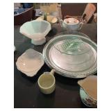 CARNIVAL BASKET, PARTY LITE TRAY, ETC.