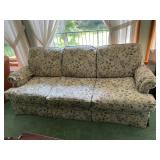 MOHAWK 80" WIDE SOFA BEIGE WITH FLOWER PRINT