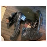 VINTAGE BLACK SIDE BUTTON SHOES APPROX. SZ. 7 -