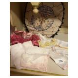 VINTAGE HANKIES, NEEDLEPOINT PILLOWS