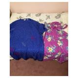 100% SILK LOUNGE BLUE/GRAY AND DRESS