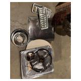 ALUM. ICECUBE TRAYS, STAINLESS BOWL, ETC.